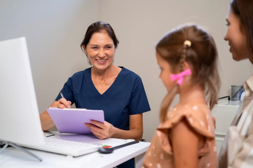 Children's Care Services side view patients ophthalmologist s office